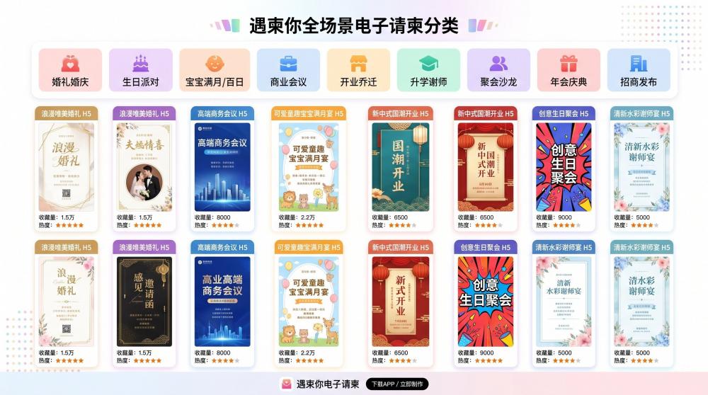 寿宴电子邀请函模板｜直接修改就能用，新手零踩坑（附免费工具）
